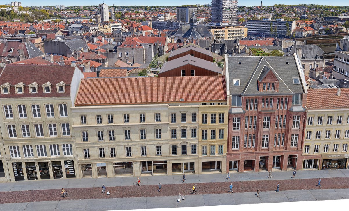 Rendu du projet réhabilité rue Serpenoise